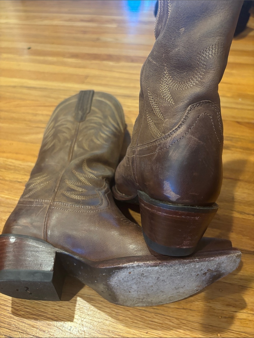 Tecovas The Annie Cafe Goat Leather Western Cowgirl Boots - Picture 16 of 16
